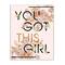 Stupell Industries You Got This Girl Pink & Gold Floral Wall Plaque